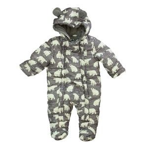 Wippette Kids Boys Gray | White Bunting size: 6-9 Months